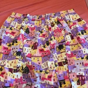 COPY - - ModCloth Building print skirt